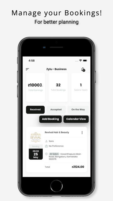 Zylu Business: Salon Software Screenshot