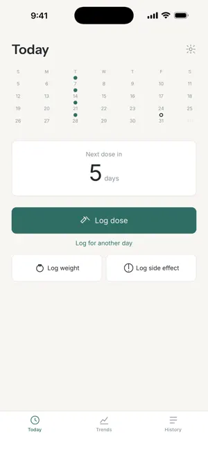 GLP-1 Tracker: Dose & Weight screenshot 1