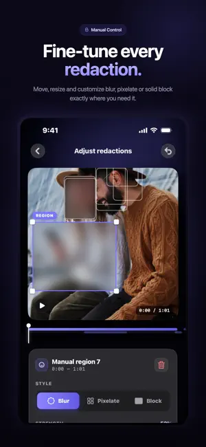 Blur Faces in Video: Redactly screenshot 3
