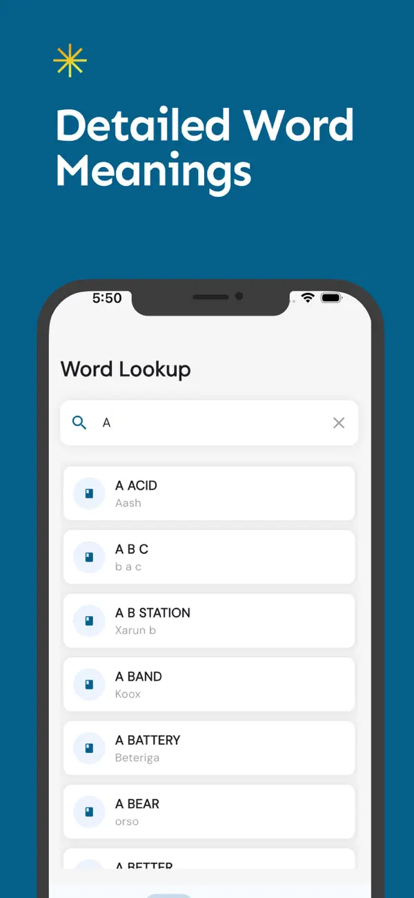 Screenshot #3 pour English to Soomaali Translator