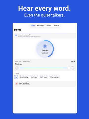 LoudPhone: Increase Volume iPad screenshot