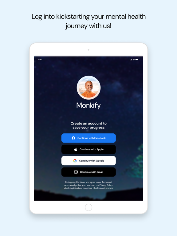 Monkify iPad screenshot 2 - Health & Fitness app