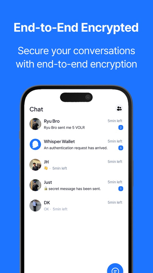 #5. Whisper MSG (iOS) By: EQBR NETWORKS PTE. LTD.