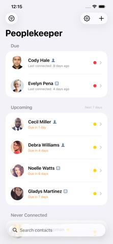 Peoplekeeper Screenshot 1 of 3
