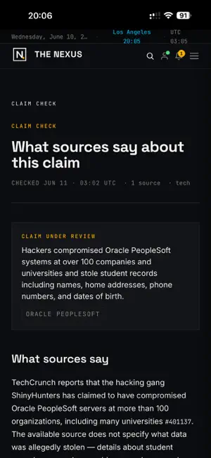 The Nexus: News Intelligence screenshot 3