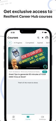 Resilient Career Hub screenshot