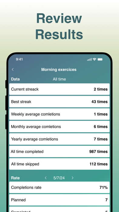 Agile Habit Tracker Screenshot
