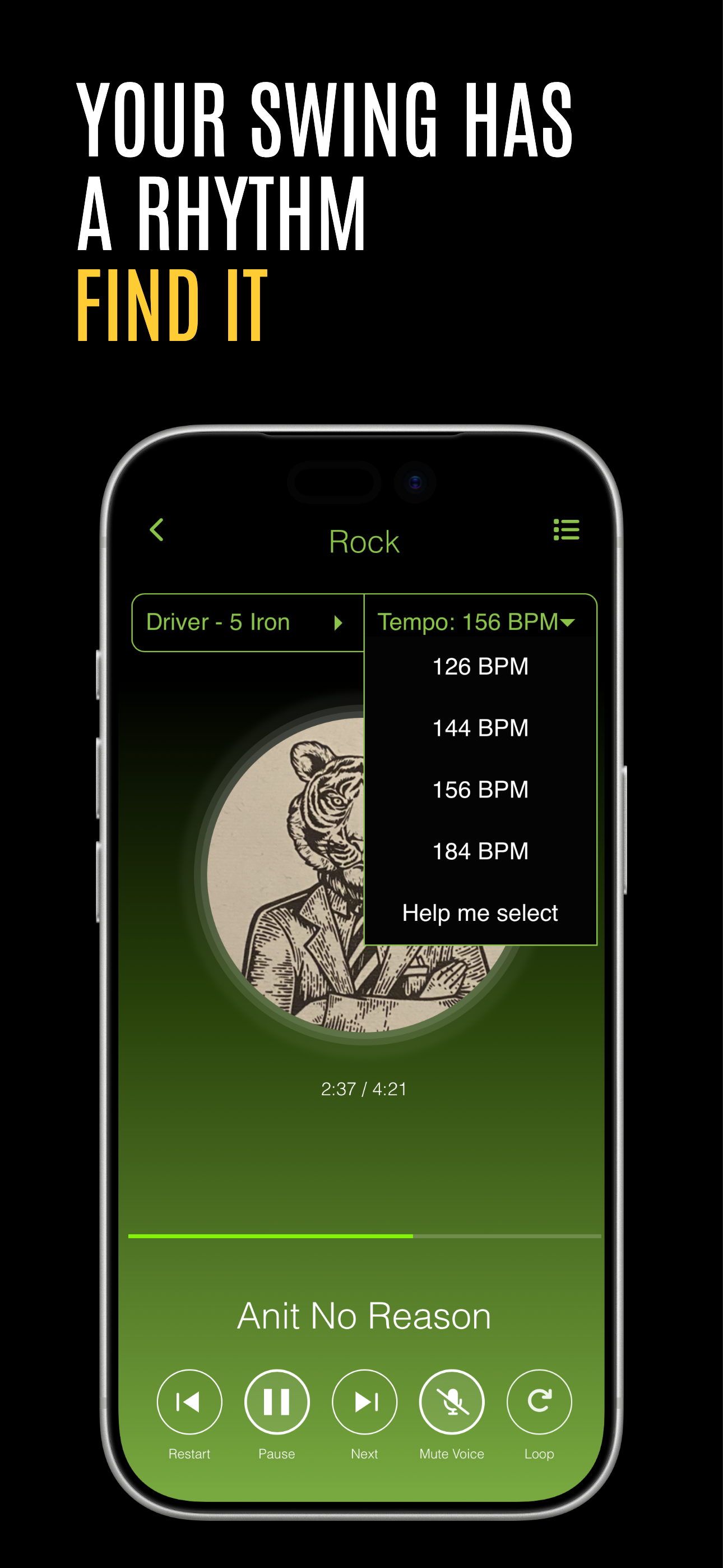 Golf BPM Swing Tempo Music