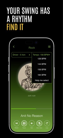 Golf BPM Swing Tempo Music screenshot
