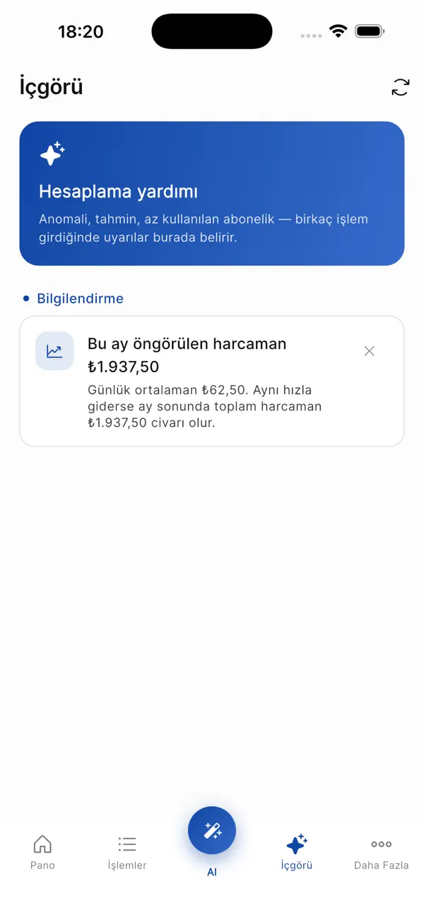 Screenshot #2 pour AI Para Yönetimi: Gelir-Gider