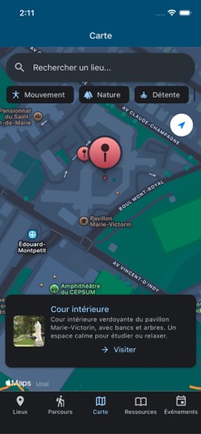 Carte du mieux-être screenshot