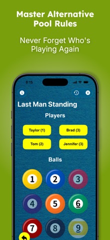 Kelly Pool: Fun Group Games iPhone screenshot