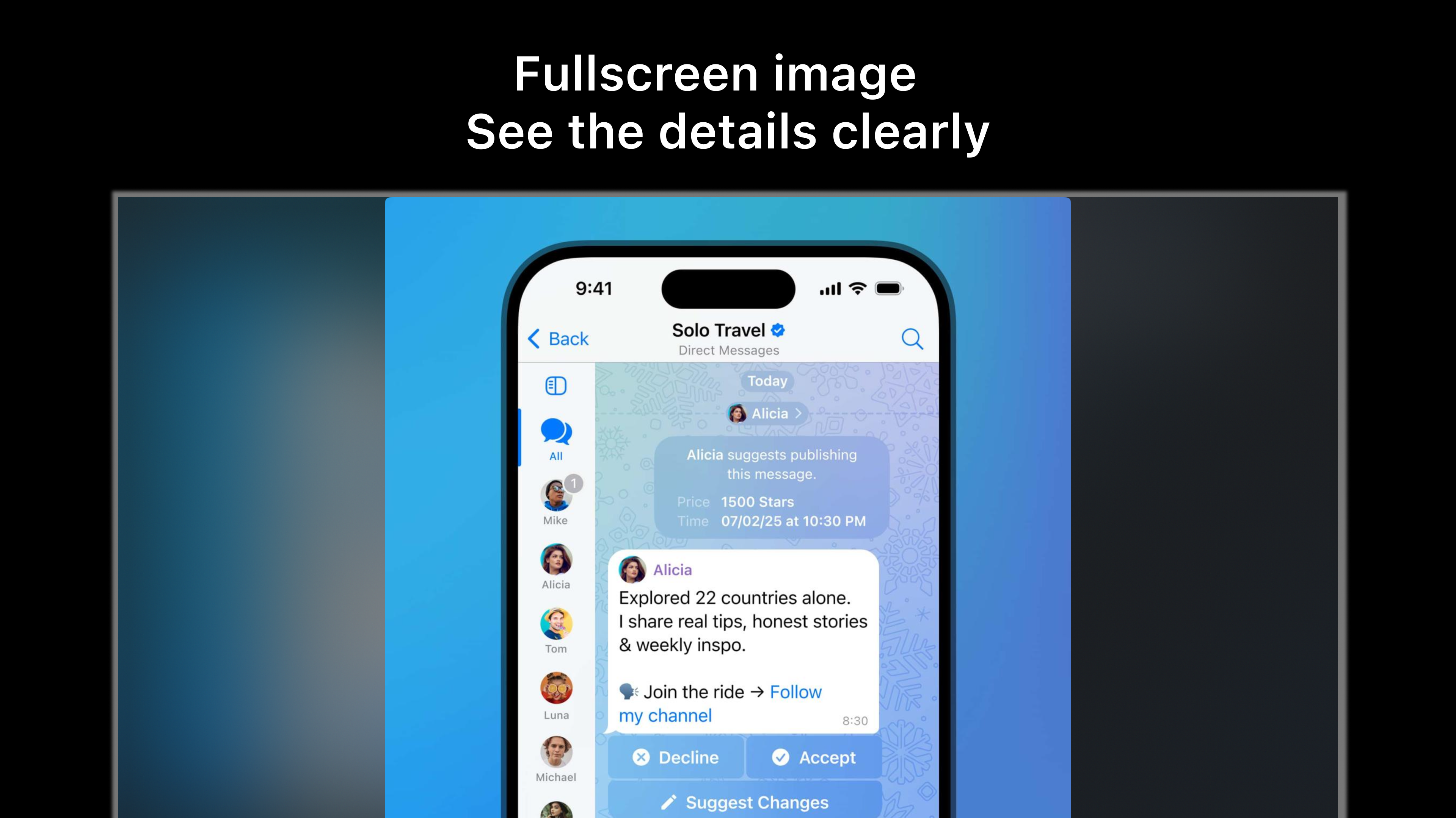 Smallgram for Telegram screenshot 3