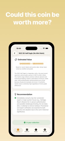 Numis: Coin Identifier & Value Screenshot 1 of 4
