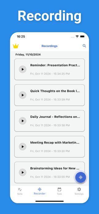 Voice Memos, Notes & Recorder Screenshot 3 of 5
