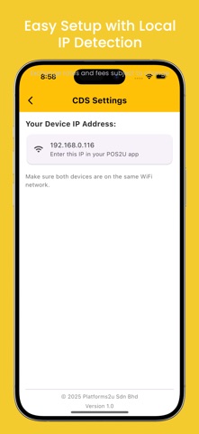 POS2U - CDS Customer Display Screenshot 2 of 2
