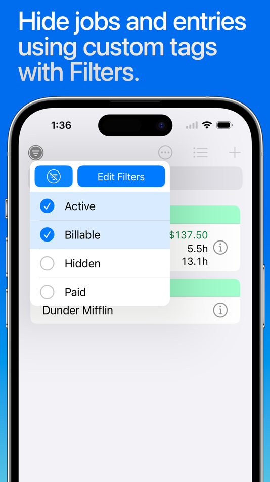 #10. Hours Tracker: Time Tracking (iOS) بواسطة: Cribasoft, LLC