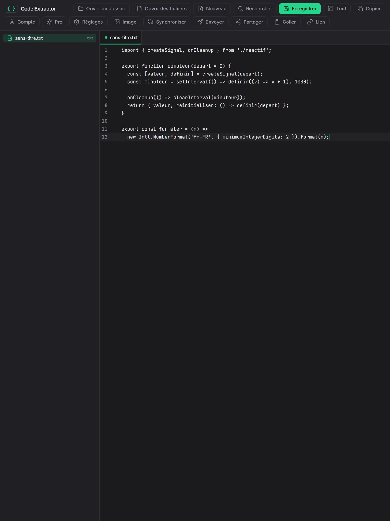 Screenshot 7 of Code Extractor