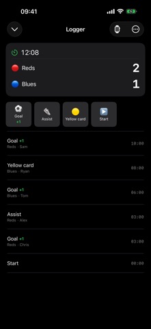 TeamUp Live: Match Logger Screenshot 5 of 9