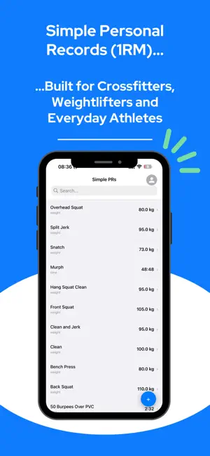 Simple PRs (Personal Records) screenshot 1