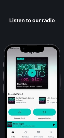 Morley Radio app screenshot