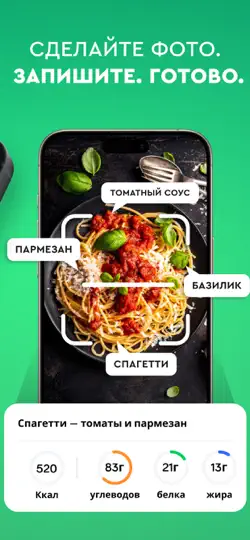 Скриншот ИИ Счетчик калорий и БЖУ Arise на iPhone 3