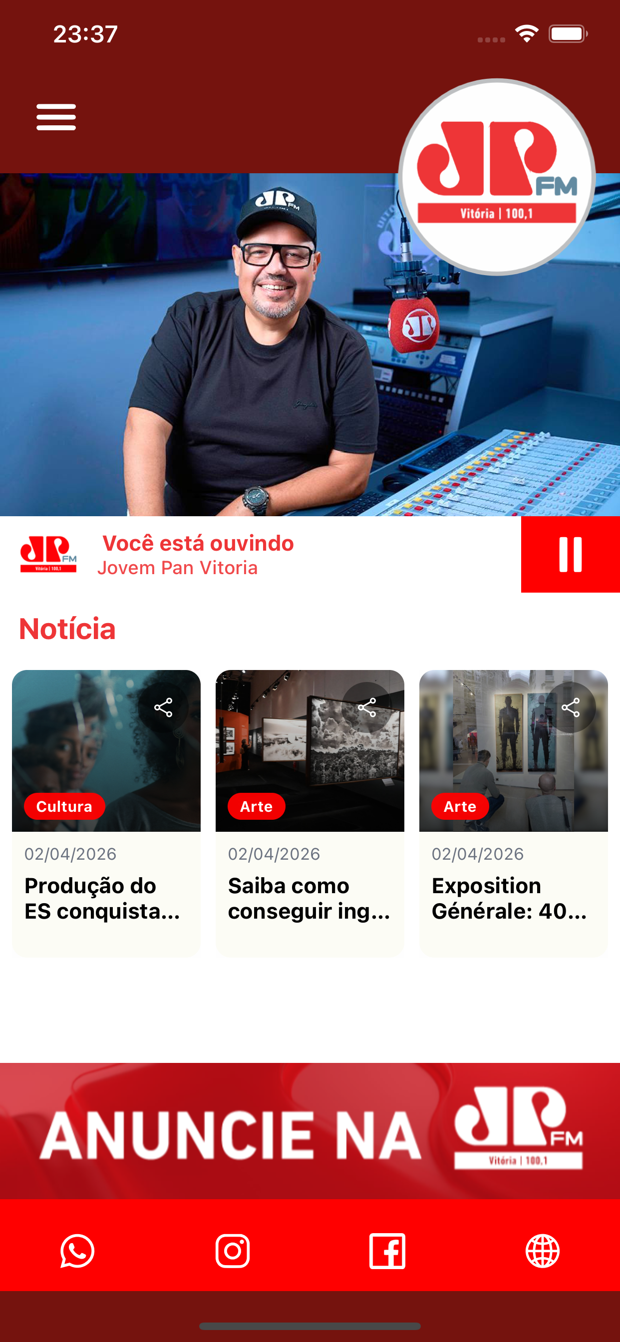 Jovem Pan Vitória - Oficial