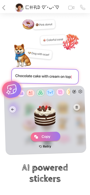 ‎Fonts - AI Stickers Screenshot