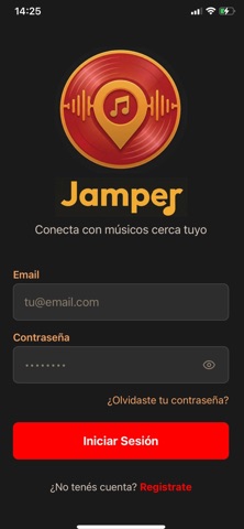 Jamper - Encontrá tu banda iPhone screenshot 1