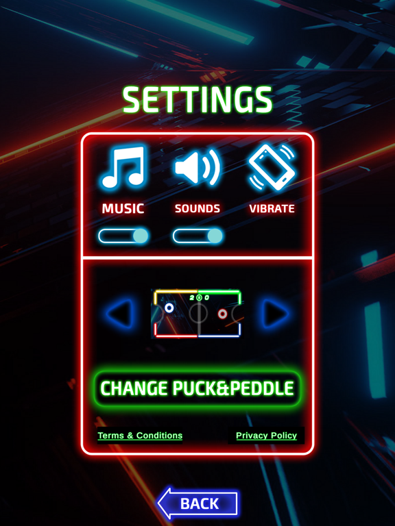Screenshot #6 pour Glow Hockey Neon Challenge