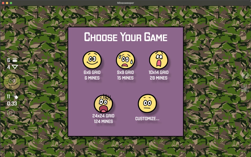 #8. Minesweeper (macOS) Av: fishdog.net