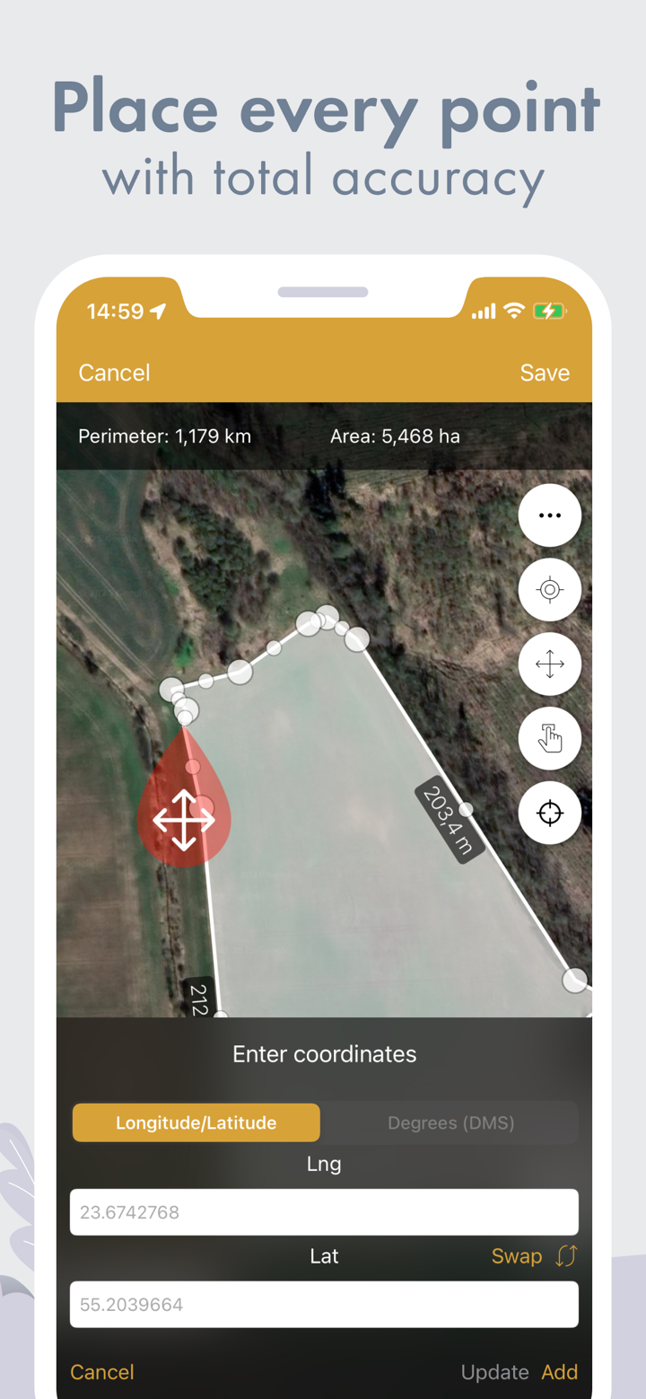 GPS Fields Area Measure Map screenshot 9
