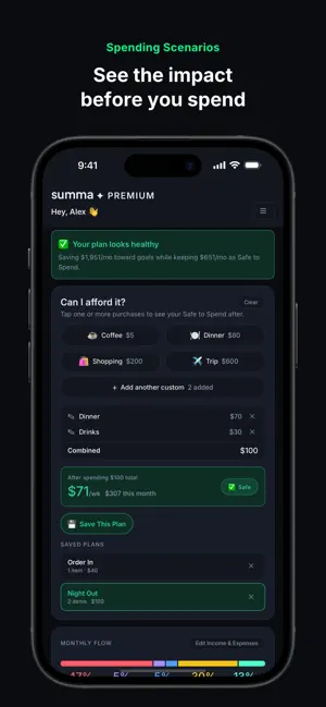 Summa: Safe to Spend screenshot 3