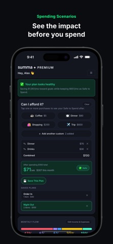 Summa: Safe to Spend Screenshot 3 of 8