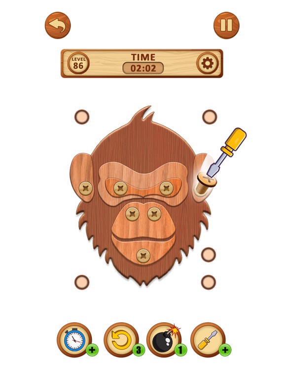 Wood Bolts Brain Puzzle Tease iPad screenshot 5 - Games app