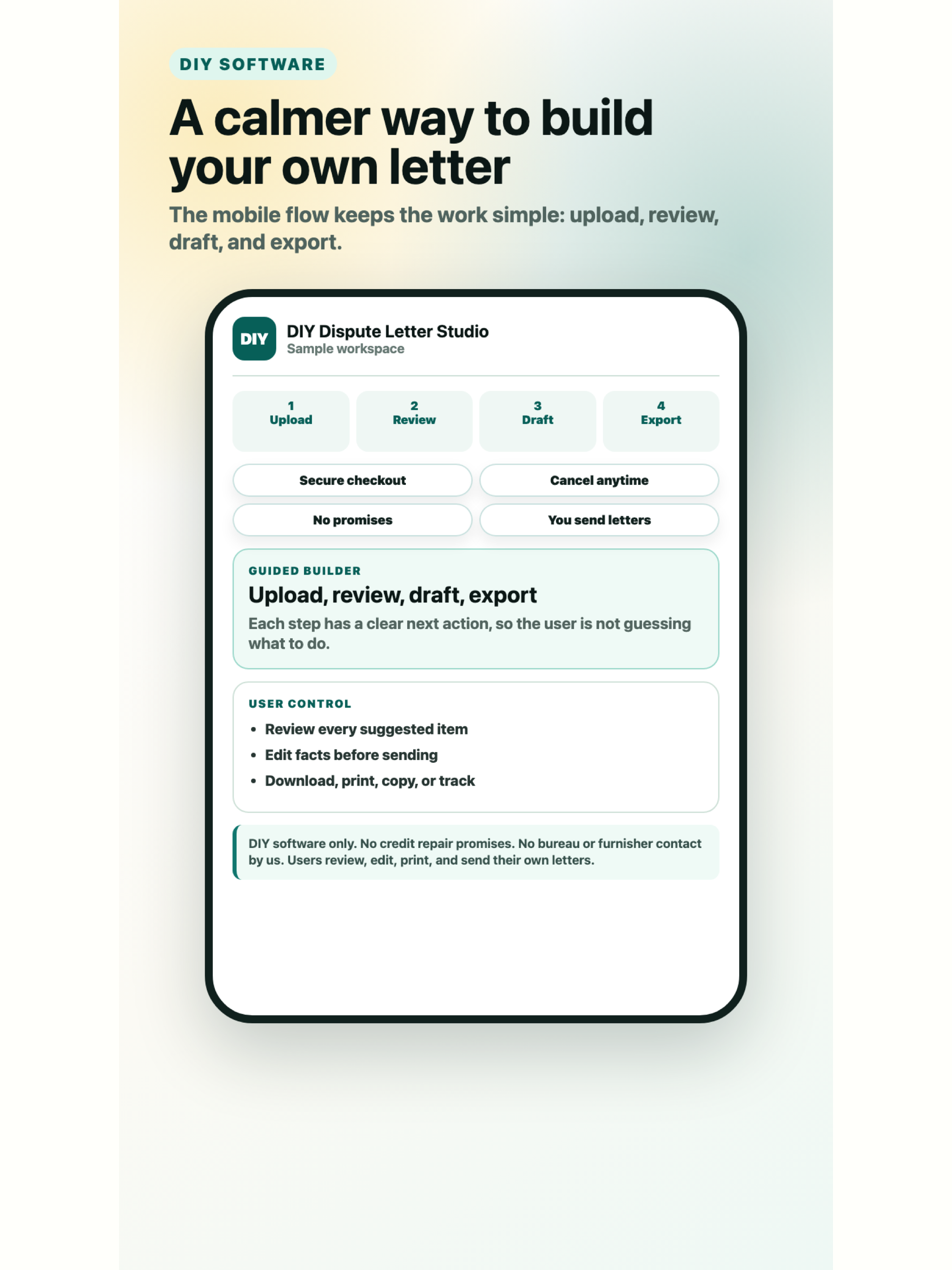 DIY Dispute Letter Studio screenshot 9