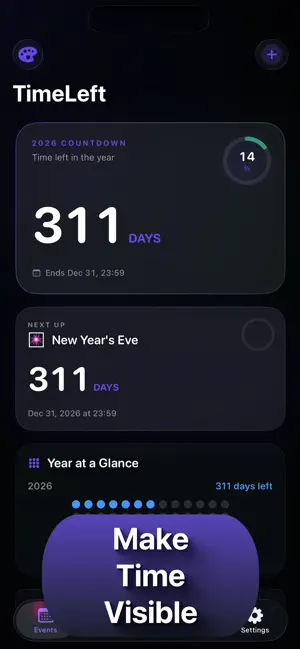 TimeLeft: Countdowns & Streaks screenshot 4