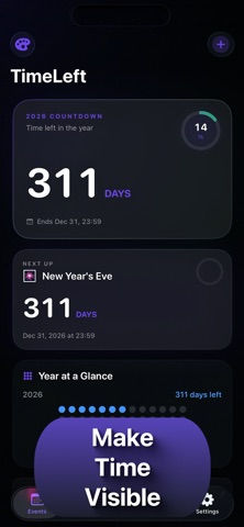TimeLeft: Countdowns & Streaks Screenshot 4 of 7