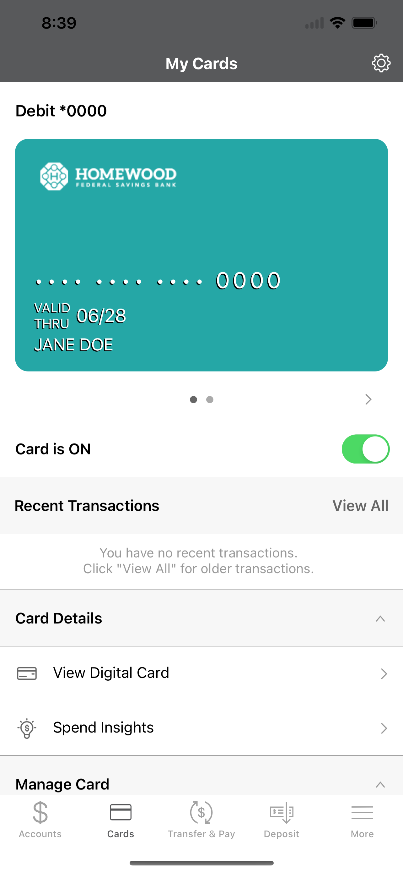 Homewood FSB Mobile Banking screenshot 6