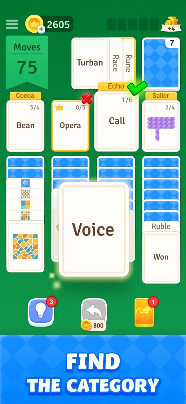 Solitaire Associations Journey iOS Mod IPA screenshot 6 - iOS game interface