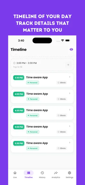 Time Aware - Voice Time Track screenshot 3