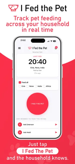 I Fed the Pet: Feed Tracker screenshot 1