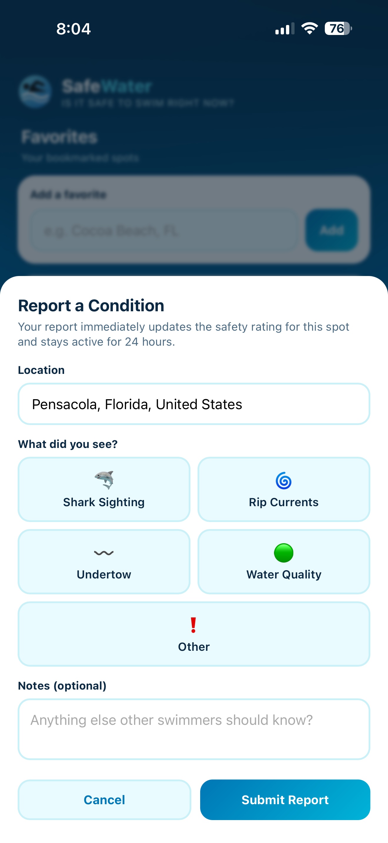 SafeWater App screenshot 5