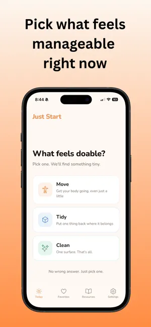 Just Start: Tiny Tasks screenshot 1