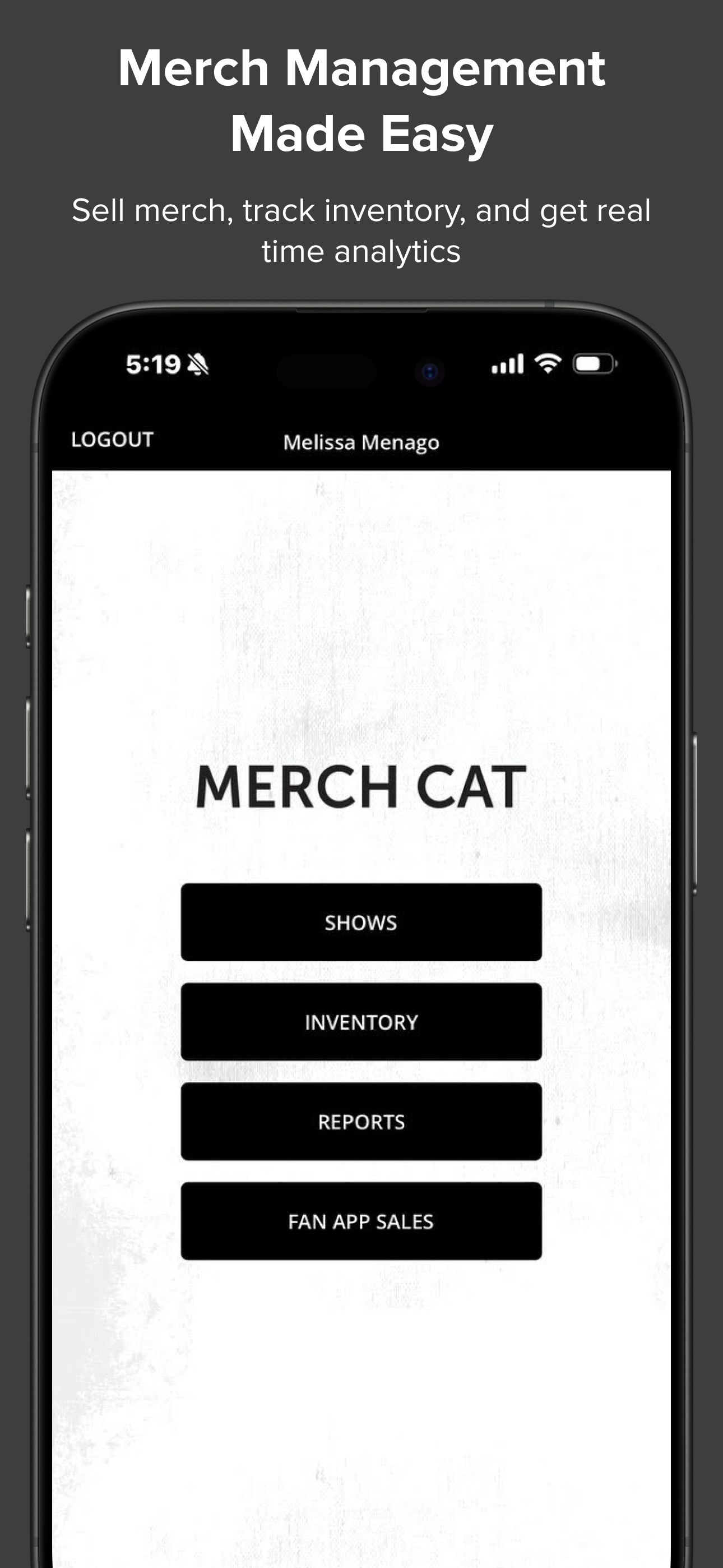 Merch Cat–Music Merch Manager