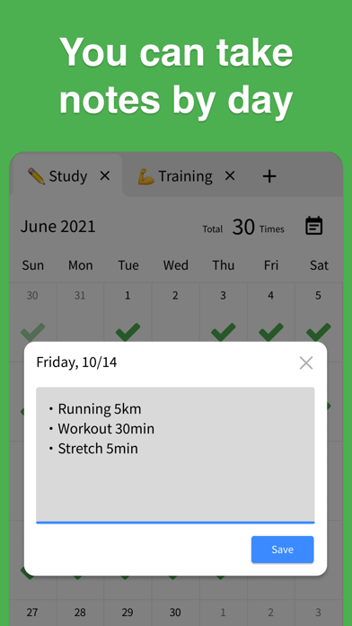 Check Calendar - Habit Tracker Screenshot