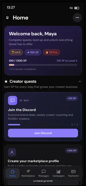 Growi: for creators screenshot 2