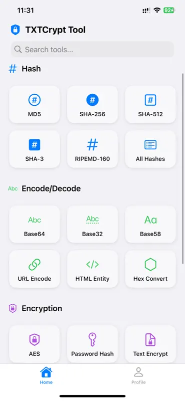 TXTCrypt - Hash & Encrypt Tool screenshot 1 of 5