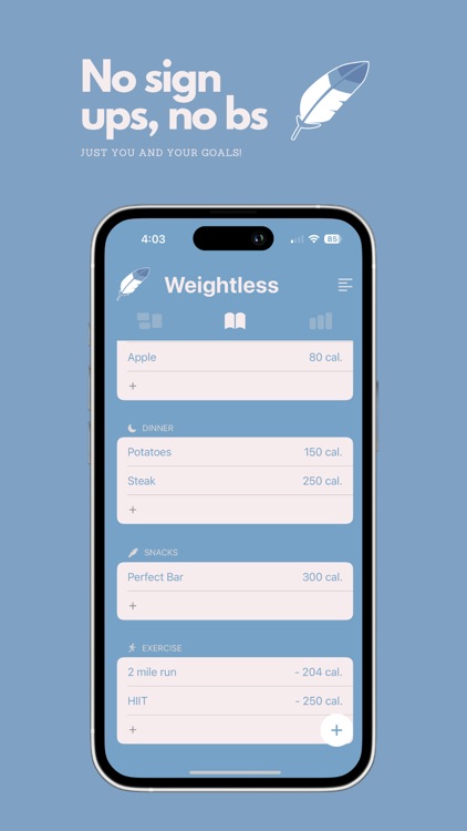 Weightless: Calorie Tracker screenshot-3