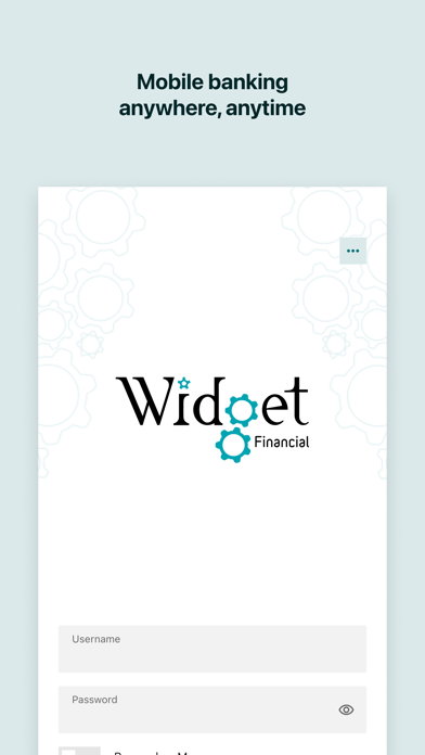 Widget Financial Mobile iPhone screenshot